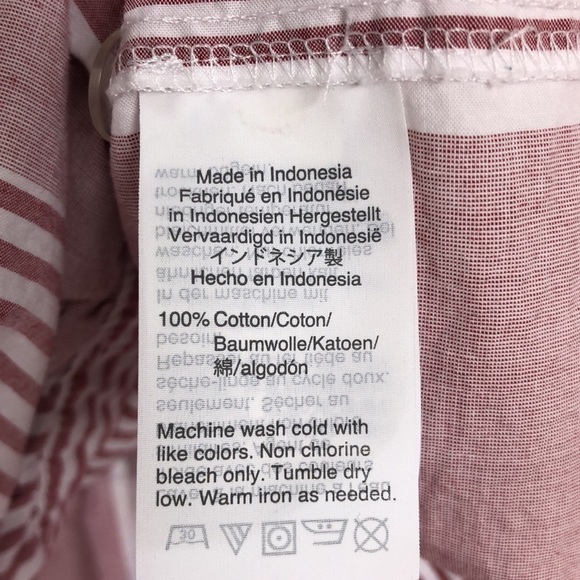 Madewell Ruffle Hem Wrap Top in Stripe Mix Size XXS - Picture 6 of 8